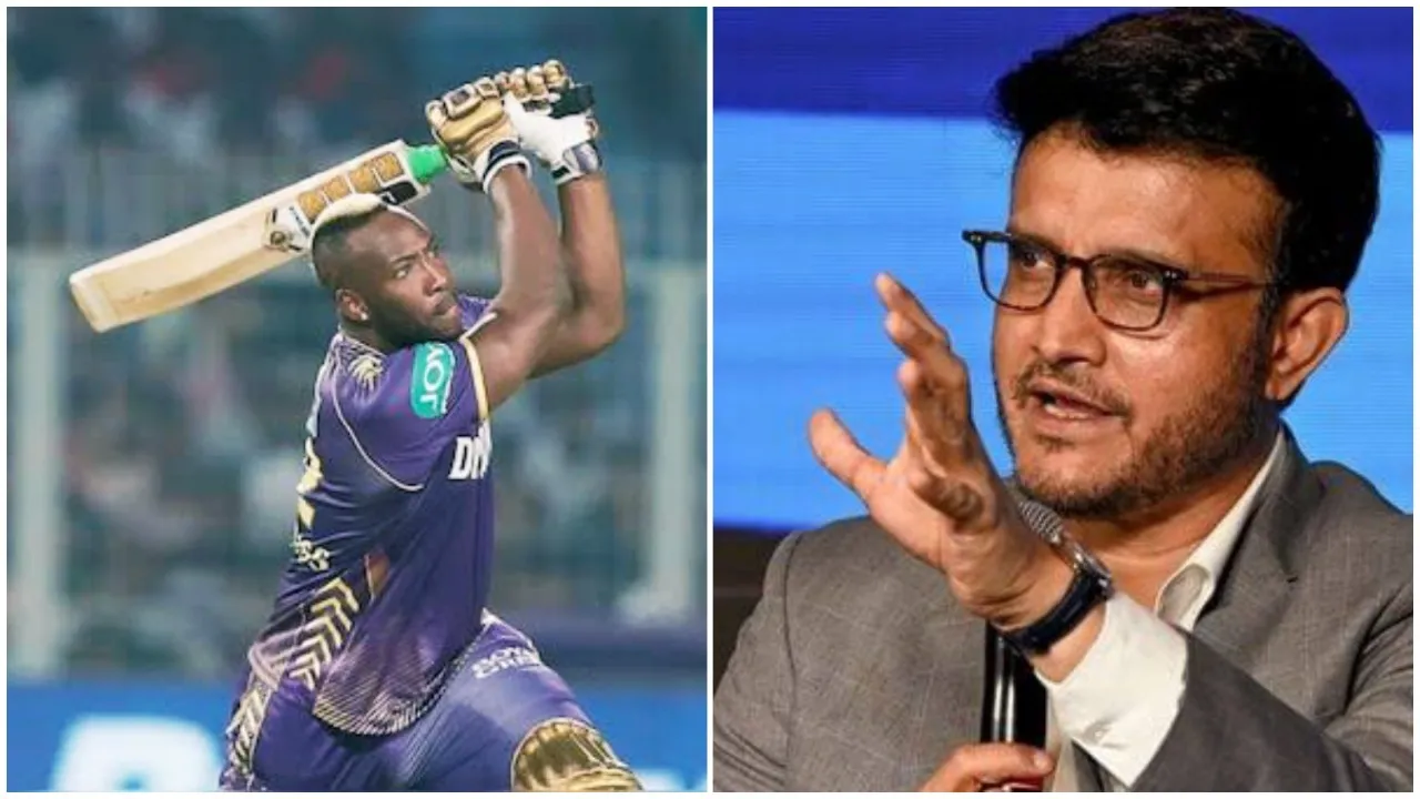 Andre Russell Sourav Ganguly